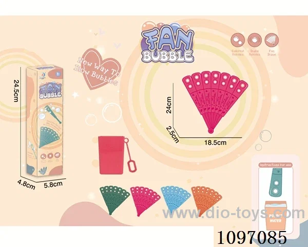 Bubble fan /4 color mixed/no electricity