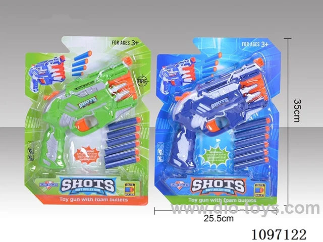 Gun with soft bullets