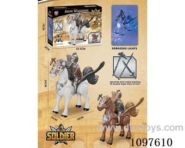 B/O Horse Riding Knight with light (GCC)