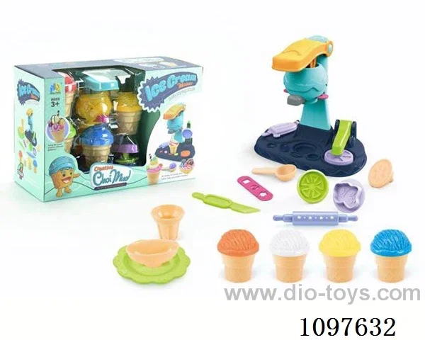 Color clay ice cream set