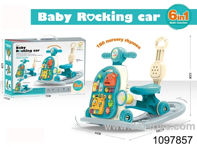 deep blue 6 in 1 baby walker & rocking chair