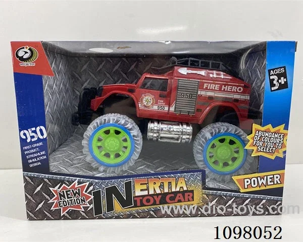 Paddle wheel inertial car with lights and music (including battery)