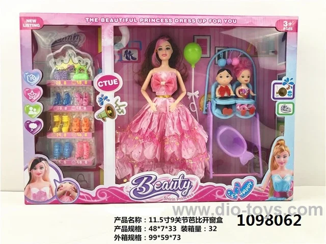 11.5 inch barbie in window box