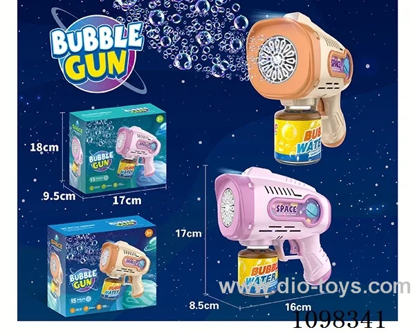 bubble gun with light