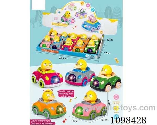 Coco Duck Acoustic and Optical electric Universal car (3 1.5V AAA batteries, battery not included) (10 pieces)