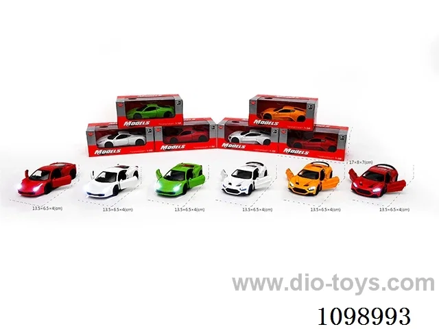 1:32 pull back alloy car with light/IC