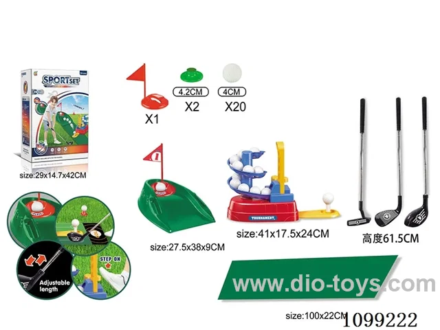 Golf feather trainer + carpet + training table + stainless steel rod