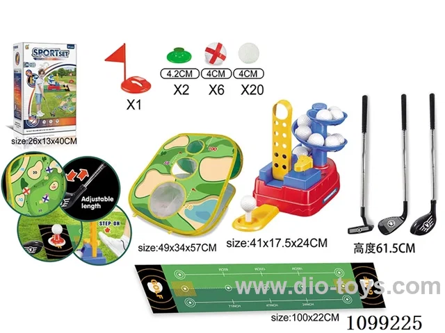 Golf feathering machine + tent frame + carpet + stainless steel rod set