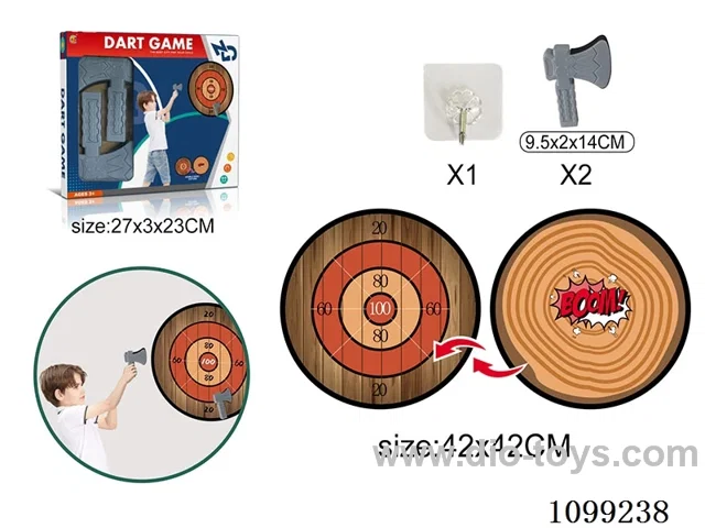 Double-sided axe target cloth