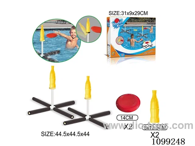Water Frisbee rack vs. 2 in 1 set