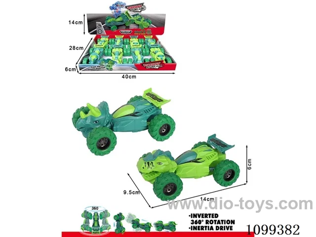 Inertia twist stunt car