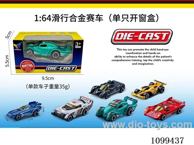 1:64 sliding alloy car