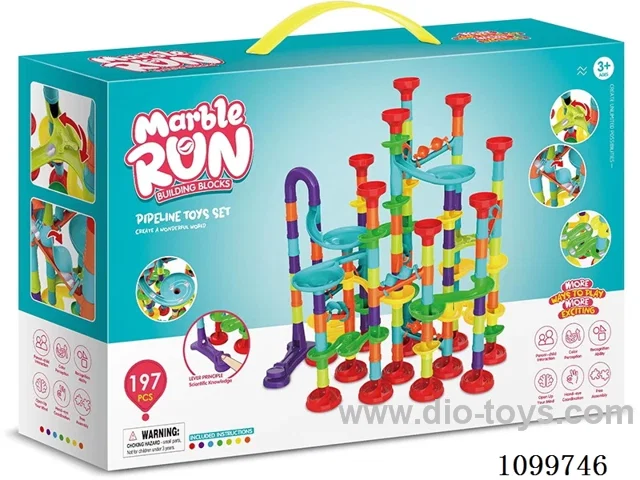 Ejection ball track building blocks