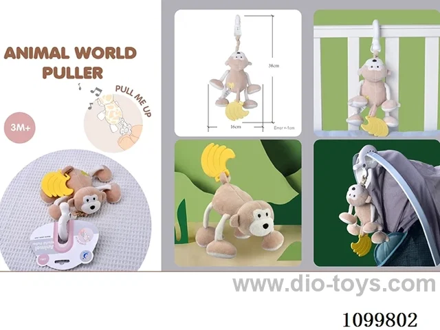 pull toys with BB whistle paper/vibration function