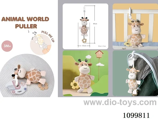 pull toys with BB whistle paper/pull for music