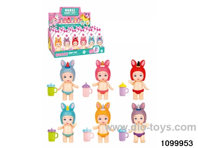 dolls in display box