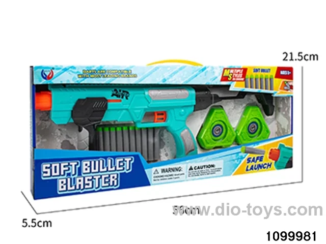 Softball gun + target in display box