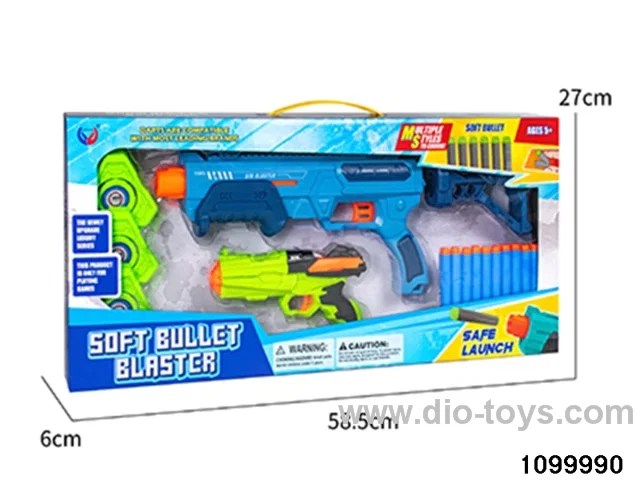 Softball gun + target in window box