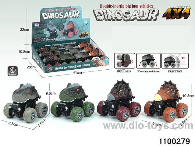 inertial dinosaurs in display box