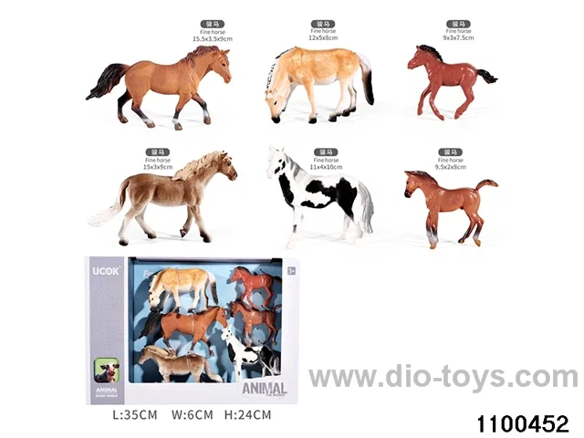 6pcs Animal Set in window box