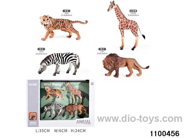 4pcs Animal Set in window box