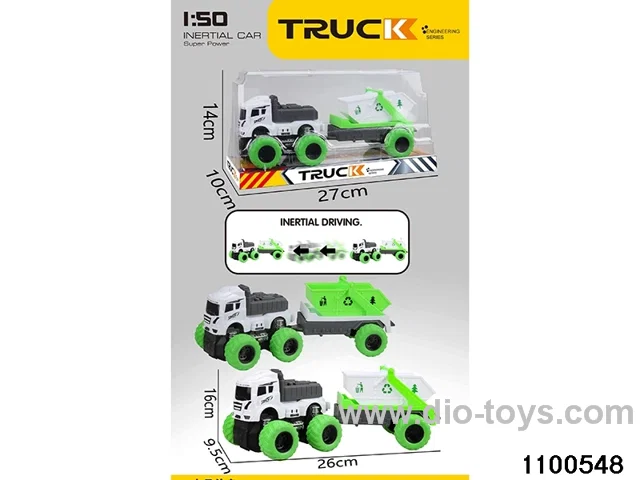 inertial tractor-trailer in PVC cover