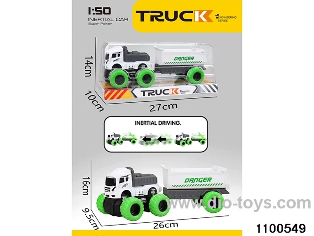 inertial tractor-trailer in PVC cover