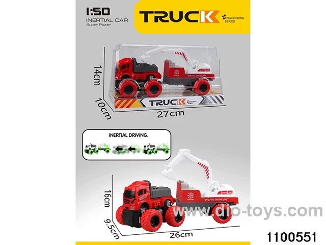 inertial tractor-trailer in PVC cover