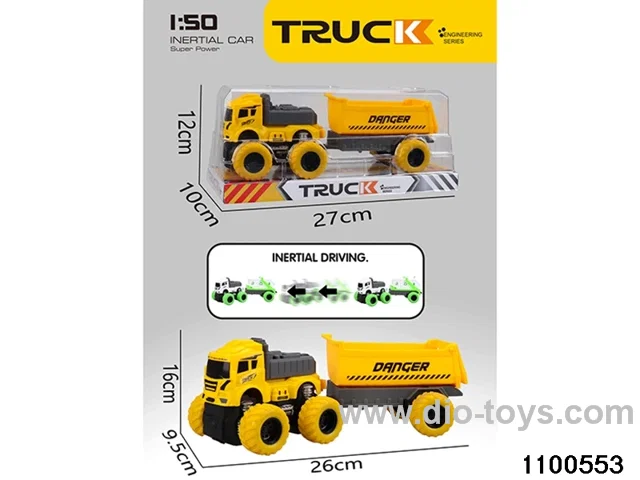 inertial tractor-trailer in PVC cover
