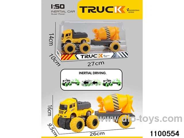 inertial tractor-trailer in PVC cover