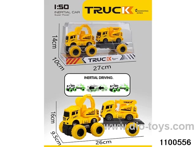 inertial tractor-trailer in PVC cover