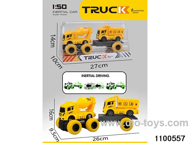 inertial tractor-trailer in PVC cover