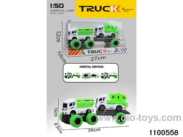 inertial tractor-trailer in PVC cover