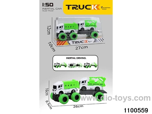 inertial tractor-trailer in PVC cover