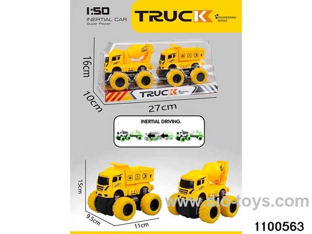 inertial tractor-trailer in PVC cover