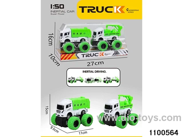 inertial tractor-trailer in PVC cover