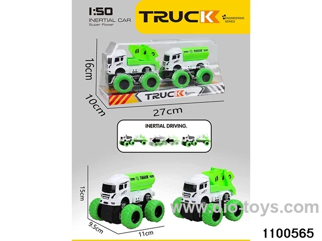 inertial tractor-trailer in PVC cover