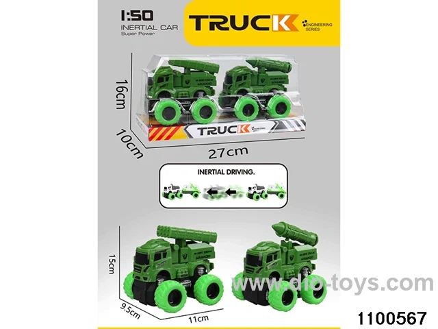 inertial tractor-trailer in PVC cover