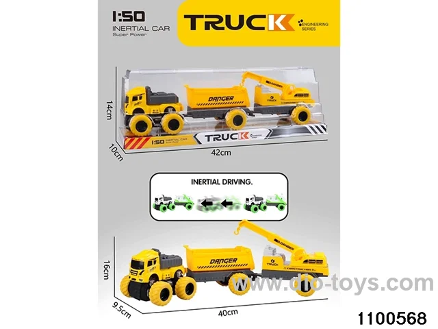 inertial tractor-trailer in PVC cover