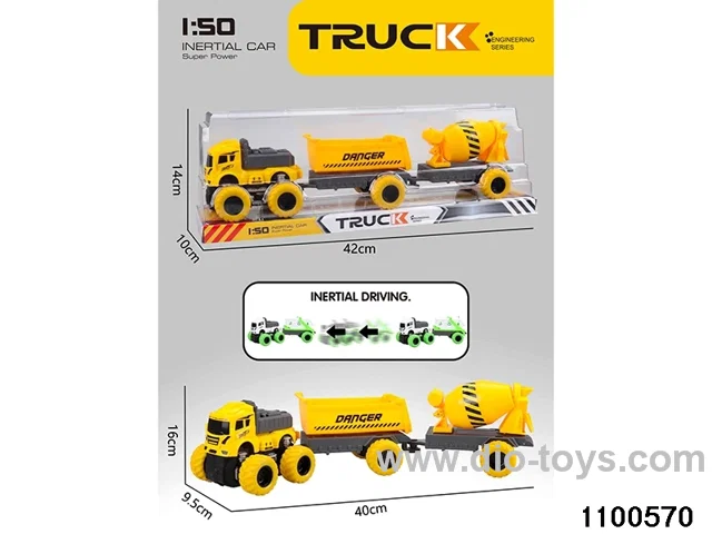 inertial tractor-trailer in PVC cover