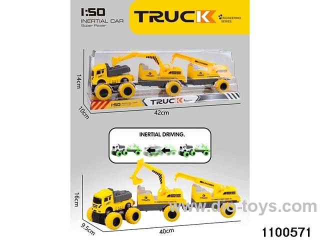 inertial tractor-trailer in PVC cover