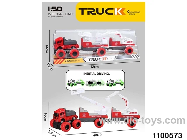 inertial tractor-trailer in PVC cover