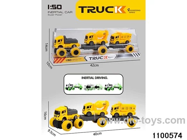 inertial tractor-trailer in PVC cover