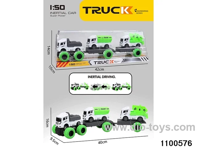 inertial tractor-trailer in PVC cover
