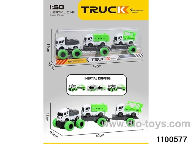 inertial tractor-trailer in PVC cover