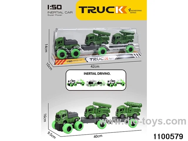 inertial tractor-trailer in PVC cover