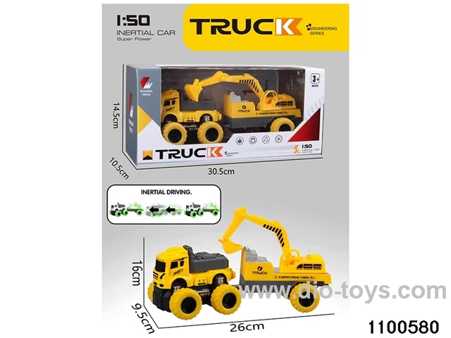 inertial tractor-trailer in window box