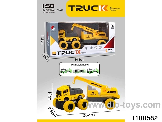 inertial tractor-trailer in window box