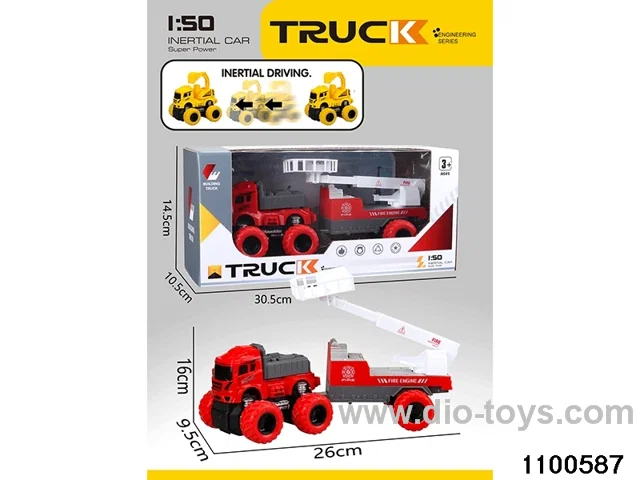 inertial tractor-trailer in window box