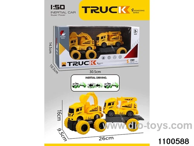 inertial tractor-trailer in window box